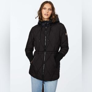 Bernardo black puffer coat